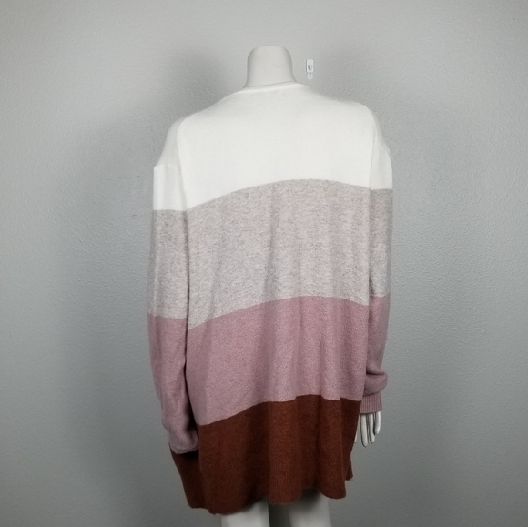 Madewell Ryder Neopolitan Stripe Merino Wool/Alpaca Blend Cardigan Sweater Sz XL - Picture 11 of 16